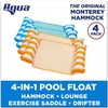 Aqua 4-in-1 Monterey Hammock Pool Float & Water Hammock, Multi-Purpose,