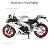 Risopen 1/12 APRILA Motorcycle Model Toy Mini Alloy Metal Diecast