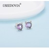 USEEDOVIA Sterling Silver Stud Earrings for Women Girls, Hypoallergenic Silver
