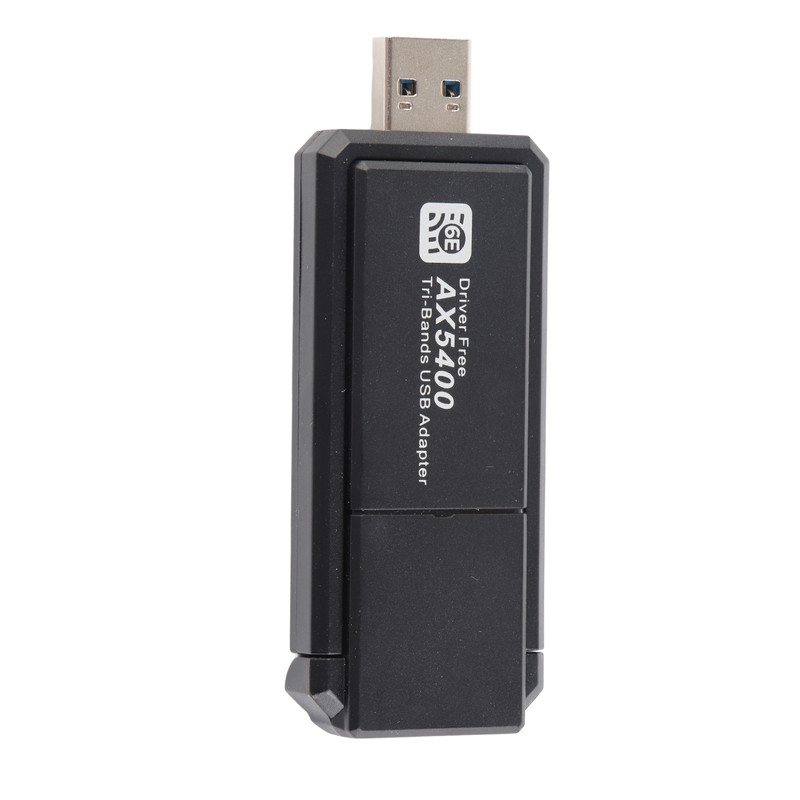 WiFi 6E Network Adapter 5400Mbps USB Network Card with Triple