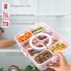 Divided Serving Tray with Lid and Handle - Snackle Box