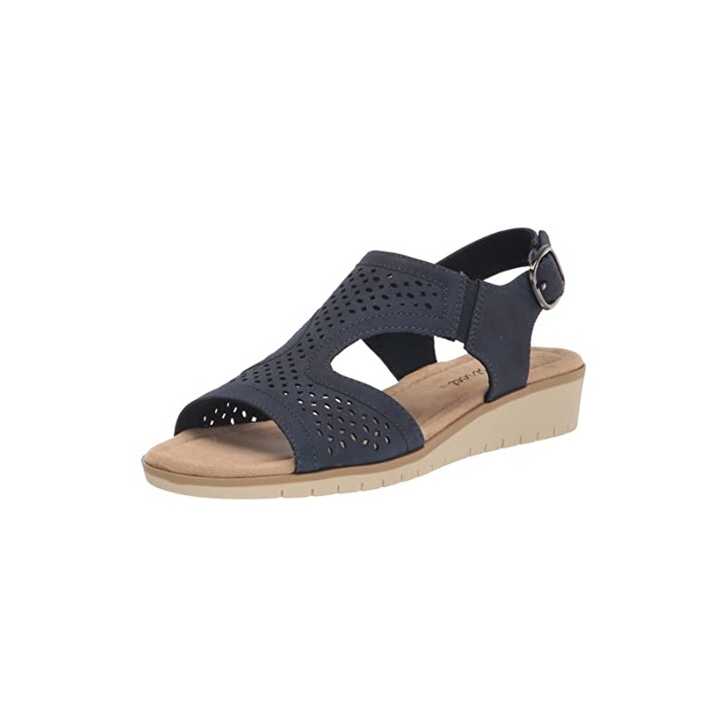 Easy Street Alba Sandalias de cuña para mujer, marino, 10
