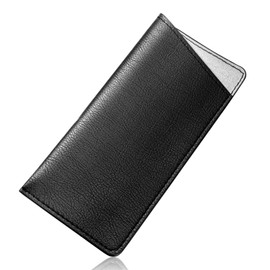 MIDI MIDI case-016 Glasses Case, Eyeglass Case, Soft, Soft Case, Drawstring Stylish, Slim, Cute, Cute, Glasses Case, Men's, Women's, Adult, Wide, Thin, Large Pouch, Black