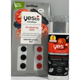 Yes to Tomatoes Skin Care -  Zit Zapping Dots, Mask, Scrub, & More- CHOOSE ITEM! - Detoxifying Charcoal Stick,2 oz.