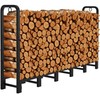 Amagabeli 6ft Firewood Rack Outdoor Heavy Duty Fire Wood Rack