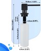CREA Kitchen Sink Soap Dispenser, Built in Hand Soap Dispenser