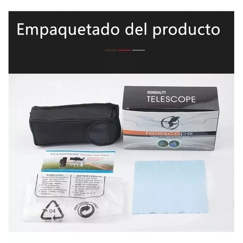 Shuang.W 100x90 Hd Monocular Telescopiomonocular Hd De Alta Potencia