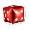 Totority 30pcs Foil Dice Balloons Cube Balloons for Themed Party