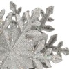 Silver Snowflake Christmas Tree Topper Lighted 3D PVC Christmas Tree