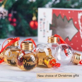 Viva Terry Christmas Spirit Shot Glasses, clear ,Set of 6