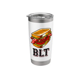 Delicious Bacon Lettuce Tomato Sandwich Graphic Stainless Steel Insulated Tumbler