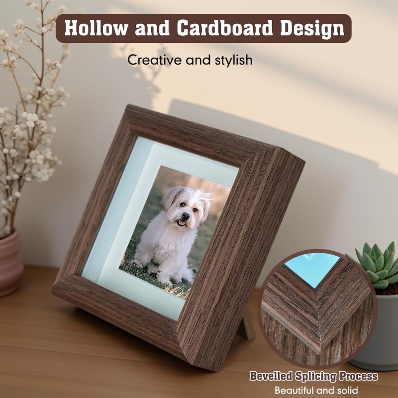 Pet Ashes Box Set, Wooden Round Pets Urn for Dog