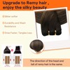 Full Shine Weft Hair Extensions Human Bundles Color 2/8/2 Darkest