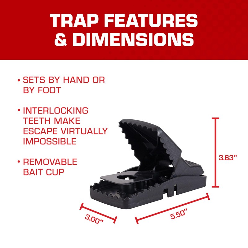 Tomcat Trap and Bait Bundle for Rats and Mice, Includes