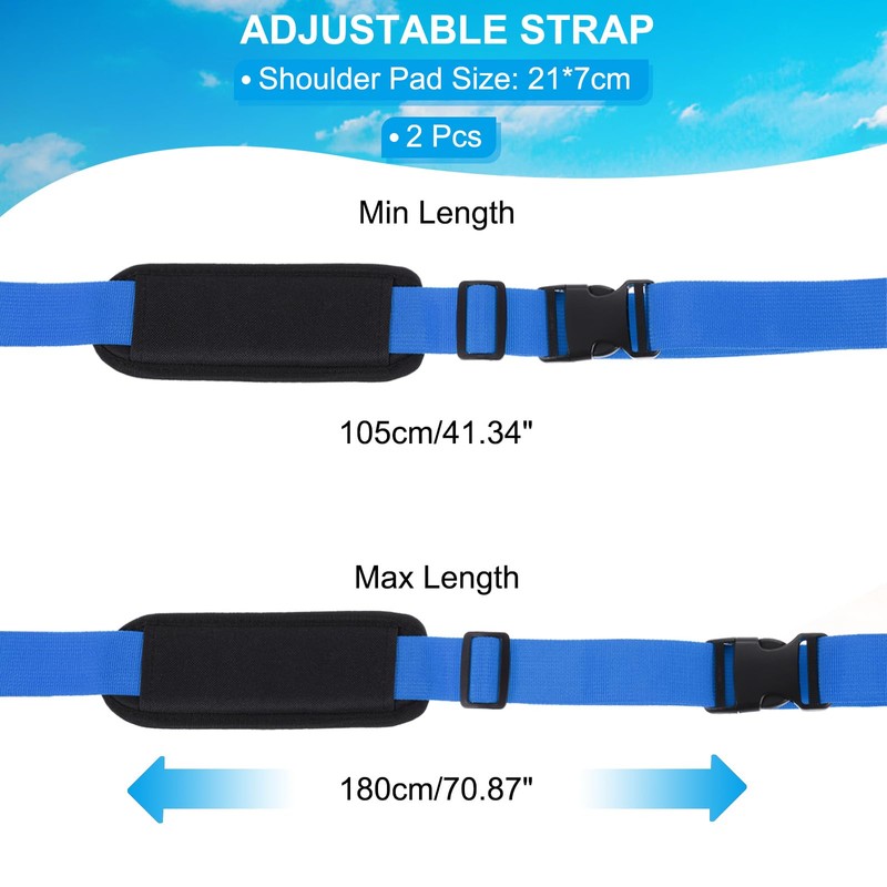 PATIKIL Carrying Beach Chair Straps, 2 Pack Adjustable Beach Chair