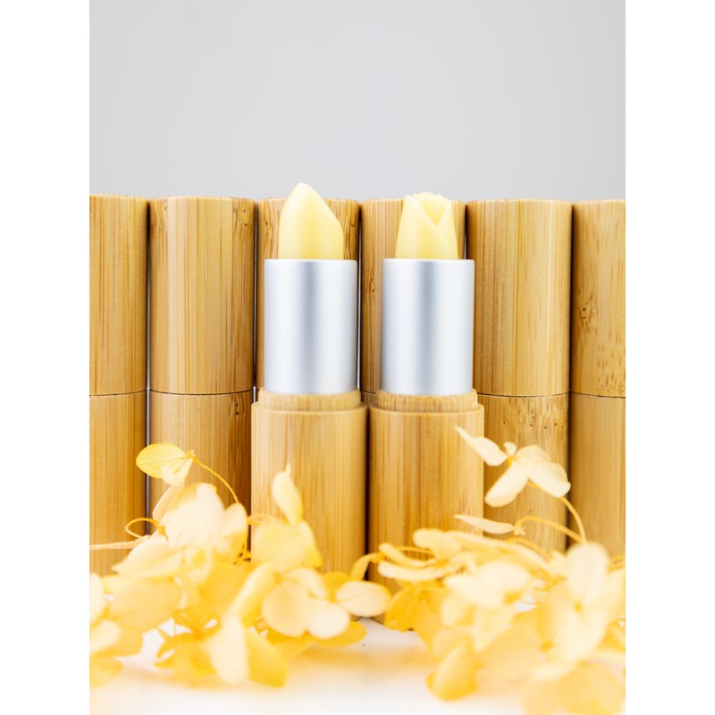 Wachsmann, Lipstick Sleeves Empty Pack of 8 Bamboo Case with