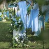 Wokceer Wedding Arch Draping Fabric 28.7" x 20FT Dusty Blue