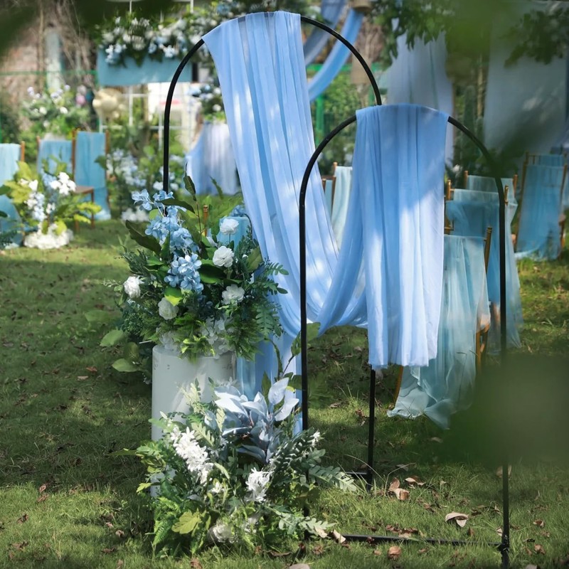 Wokceer Wedding Arch Draping Fabric 28.7" x 20FT Dusty Blue