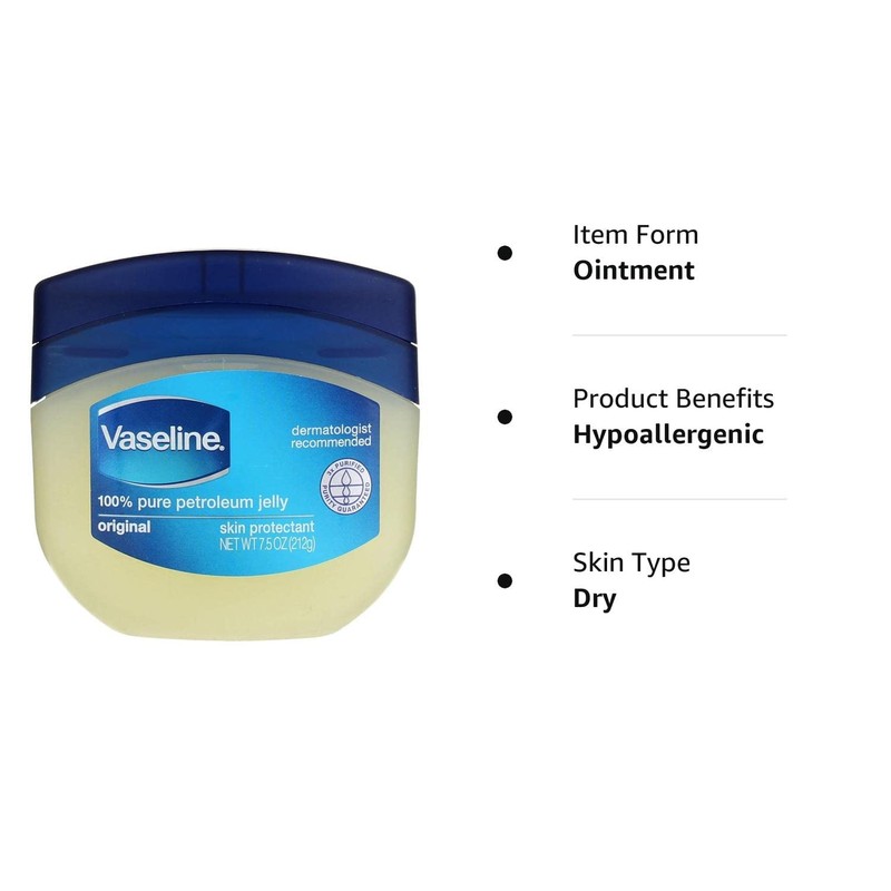 Vaseline Petroleum Jelly 7.5 Ounce Original (221ml) (2 Pack)