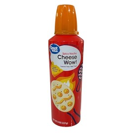 Generic Cheese Wow - Easy Cheese Spray Can - Spicy Nacho – 8oz Can – Crackers Sandwich Snack – On the Go