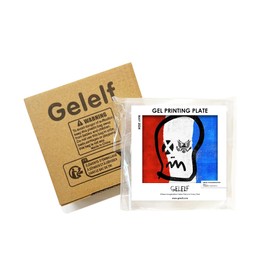 GELELF New Generation Gel Printing Plate, Upgraded Formula Printing Plate for Gel Printing Art, Gel Monoprinting Kit, Printmaking Supplies, No Aging and Bubbling(CTS: 3")