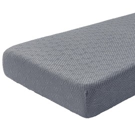 SearchI Stretch Jacquard Sofa Couch Cushion Covers Replacement Reversible Cushion Slipcovers Sofa Seat Cover Furniture Protector Sofa Slipcover Soft with Elastic Bottom(Large, Grey)