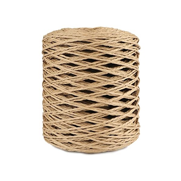 G2PLUS 200M Brown Paper String Durable Gift Packaging Twine for DIY Crafts Arts