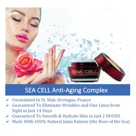 Biologic Solutions Sea Cell Facial Therapy hyper hydrates away the appearance of wrinkles and crepe-paper skin and enhances skin tone and supports skin health