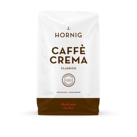 J. Hornig Caffè Crema Espresso Beans, Caffè Crema Classico, Strong Arabica and Robusta Blend, Whole Coffee Beans, 1000g Pack