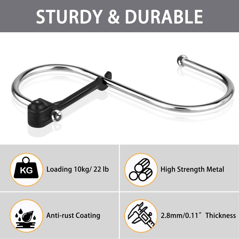 Sopito Hooks for Hanging, Pack of 8 S Hooks with