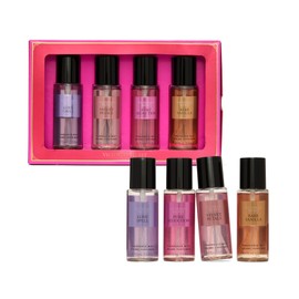 Victoria's Secret Fragrance Mist Collection 4 Piece Mini Mist Gift Set, Assorted Scents, Gift Set for Women