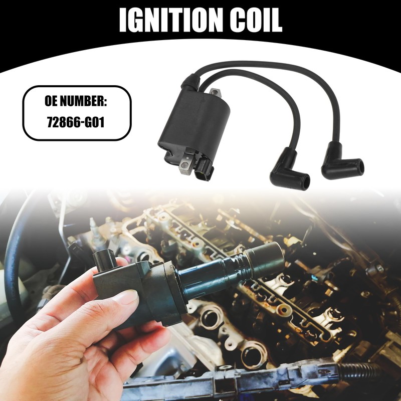 Partuto Ignition Coil 72866-G01 - for EZGO Golf Cart Gas