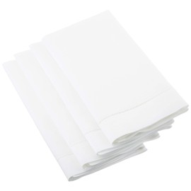 SARO LIFESTYLE 6100C.W20S Square Napkin, White, 20",