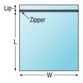 10-9/16" x 11" Write-On Reclosable Freezer Poly Bags in a Dispenser Box (2 mil) (250 Bags) - AB-277-153W