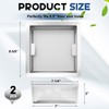 Tuanse 2 Pcs 8.5 x 8.5 x 3'' Stainless Steel