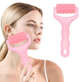 Beavorty Massagerolle, Akupressurrolle zur Entspannung von Haut und Muskeln, Kunststoff, Akupunkturrolle, Tiefengewebe, Massagewerkzeug, einfach zu bedienen (zufällige Farbe)