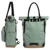 TOURBON Nylon Roll-Top Clip-On Market Shopper Bicycle Bag Backpack Shoulder