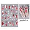 Christmas Nail Art Stickers Snowman Snowflakes Nail Art Decals 5D