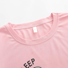 Big Girls Pajamas Set -Cute Bunny Long Sleeve and Pant Casual Loungewear Young PJS Size 12-16 (16, Pink&Grey (Pandas))