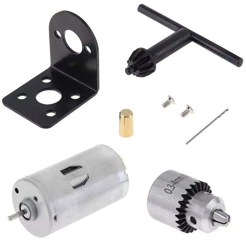 0.6-6 mm B10 DC 12V-36V Lathe 555 Motor Chuck with