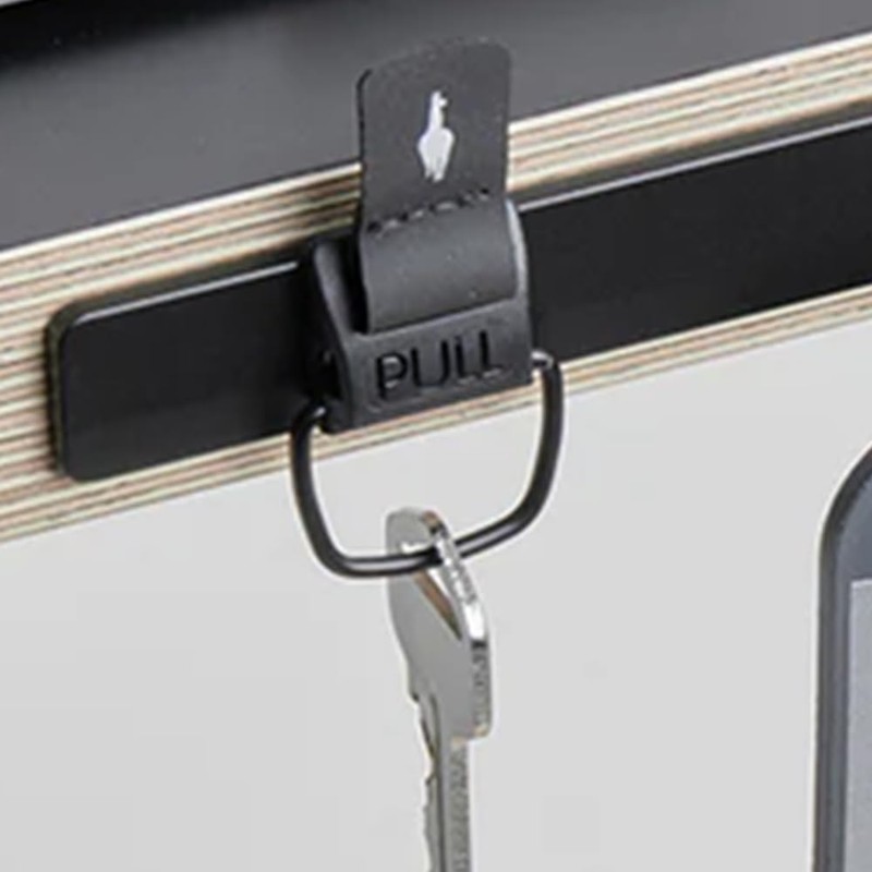 ALPAKA HUB KEYCHAIN MALE PART Men's Key Chain, Black