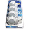 4 Pack of White EU 2-pin Plug - Portable Plug-in