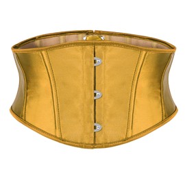 JasGood Women's Wide Belt, brown