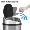 iTouchless 13 Gallon Touchless Sensor Kitchen Trash Can with Odor