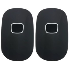 REPROTECTING Silicone Rubber Key Fob Cover Compatible with (5 Buttons) 2022-2025 Honda Accord Civic HR-V CR-V Pilot Sport SI EX EX-L Touring (Black Black)