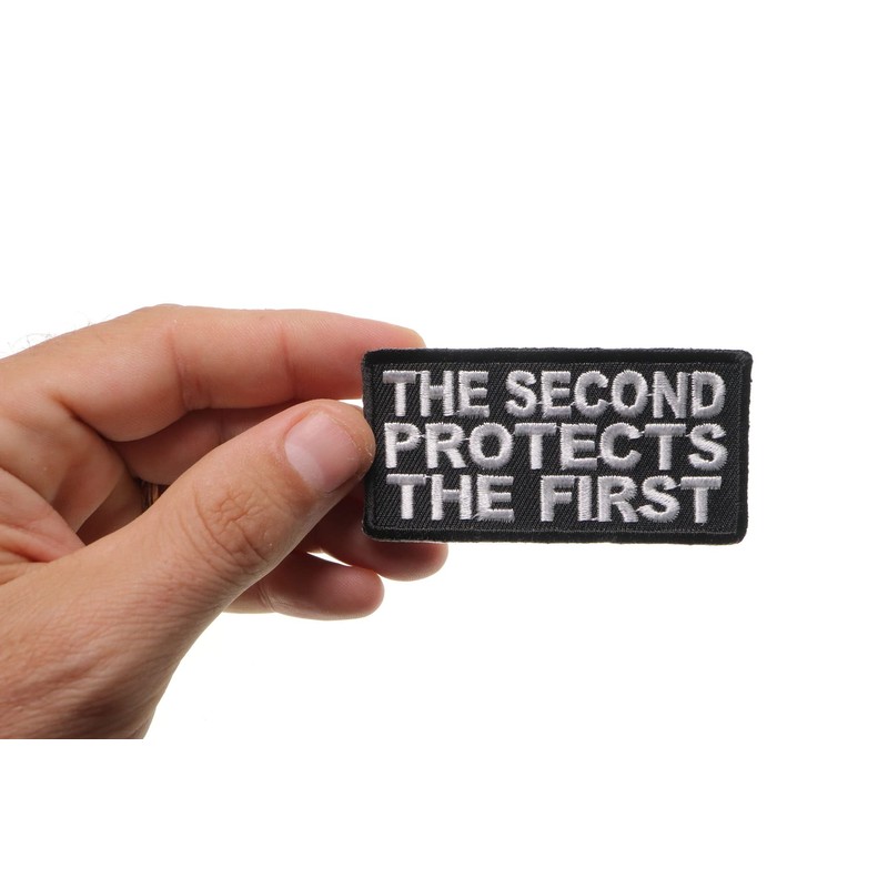 The Second Protects The First Patch - 3x1.5 inch. Embroidered