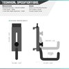 Savior Equipment Wall Rack System Heavy-Duty Steel Tactical J-Hooks for