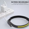 Maíz Lampara Led Minero Tactica Cabeza Recargable Usb Linterna