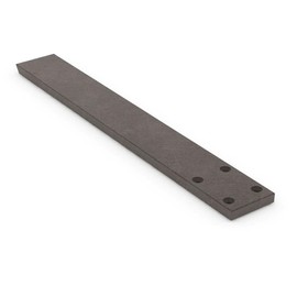 Iron Supports Hidden Flat Countertop Bracket - Heavy Duty Straight Bracket for Granite Countertops - Bar Top & Kitchen Island Support Brackets (Raw Steel - 16")