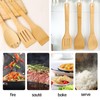 Biluer Wooden Spatula,6 PCS Cooking Spoon Kitchen Spoon Ilien Large